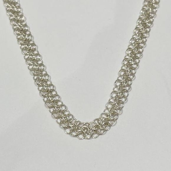 Tiffany Elsa Peretti Mesh Chain Necklace Silver - Picture 2 of 6